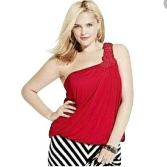 Lane Bryant Tops - Lane Bryant One Shoulder Ladder style Strap Top Lane Bryant Tops - Lane Bryant One Shoulder Ladder style Strap Top